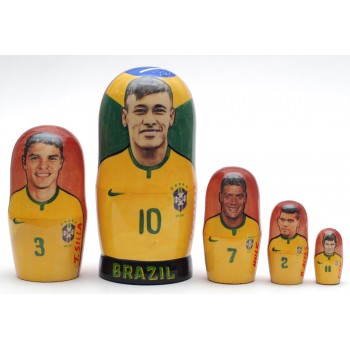 Матрешка Brazil Сборная Бразилии